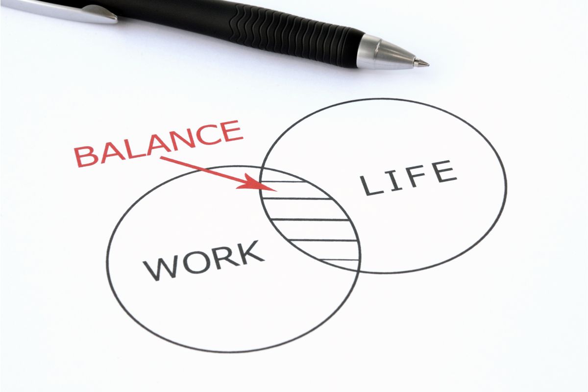 a diagram of work-life balance