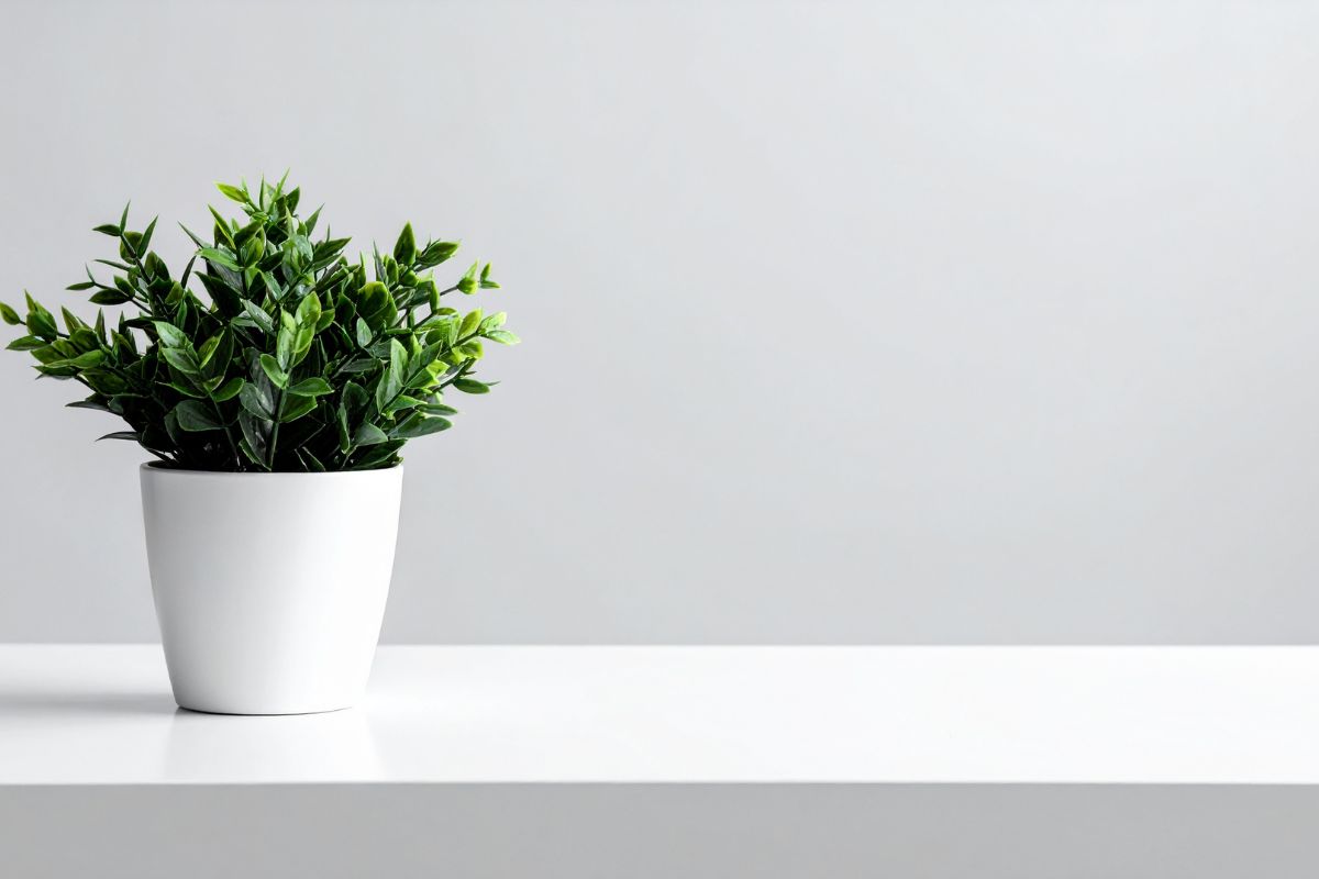 a small office plant that complements a small office space