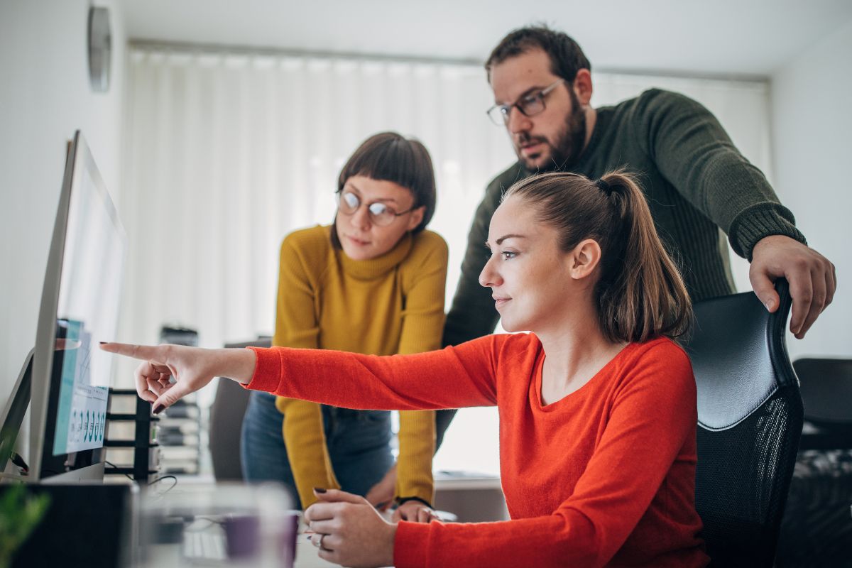 a small office that has embraced small office design ideas to enhance team collaboration