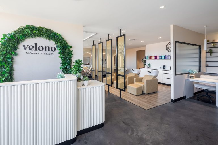 velono blondes + beaty cosmetic fitout